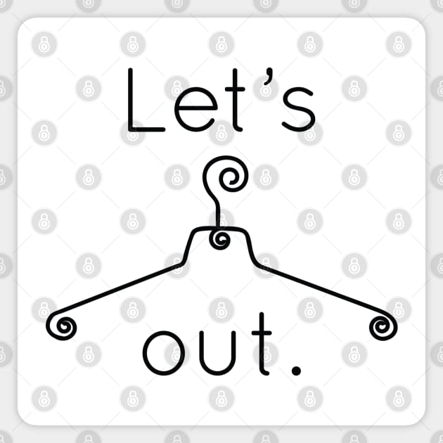 Let's Hang Out Sticker by LuckyFoxDesigns